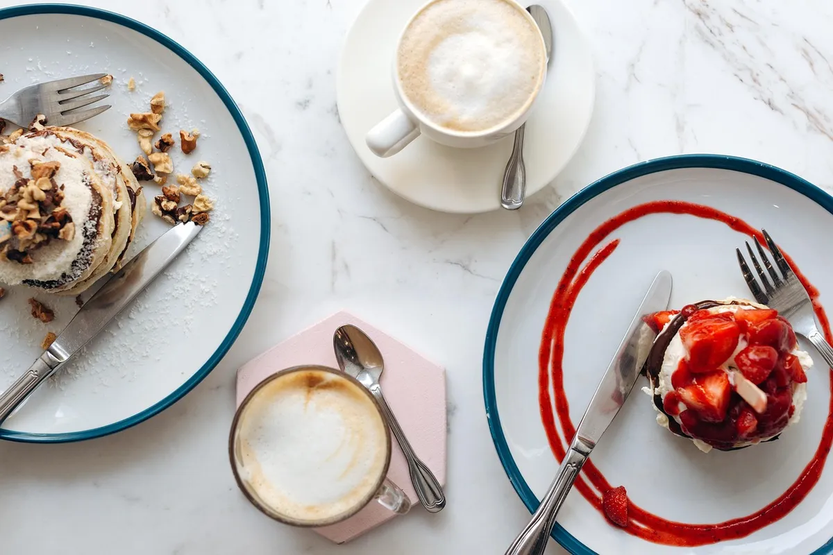 Chocolate Mousse with Strawberry Cream