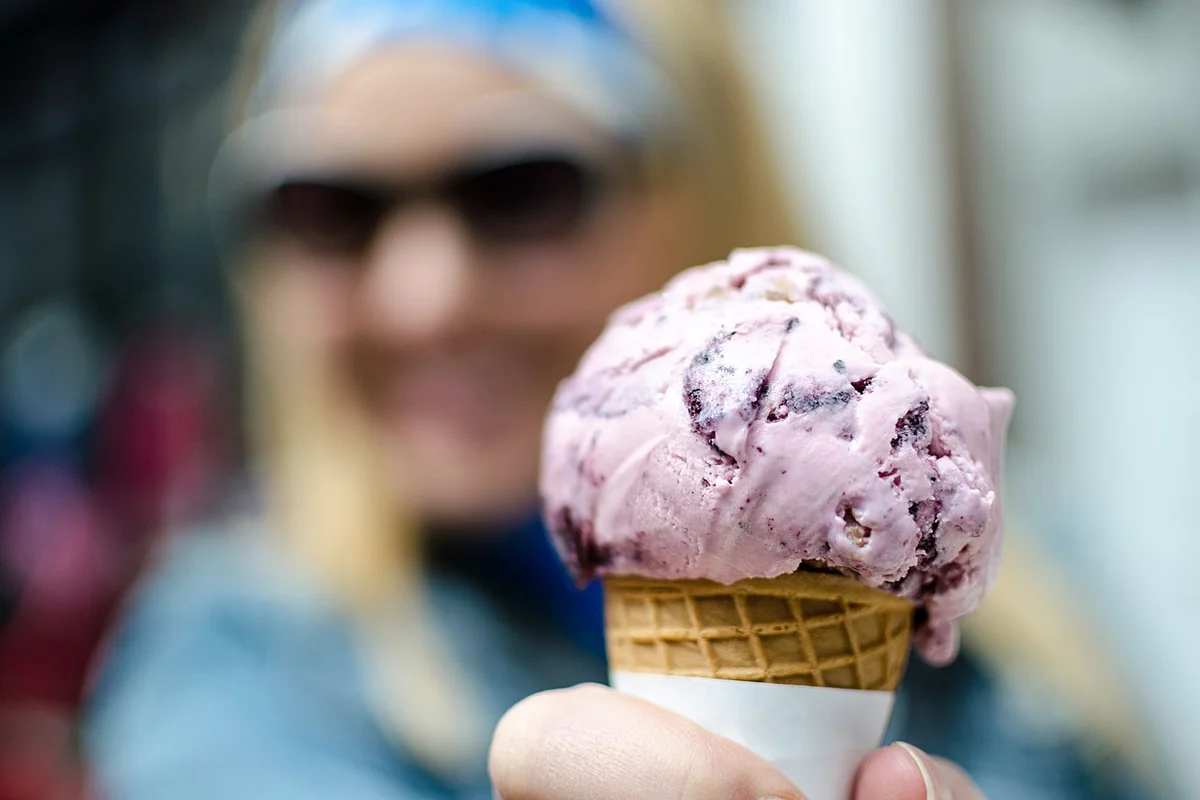Blueberries and Cream Ice Cream