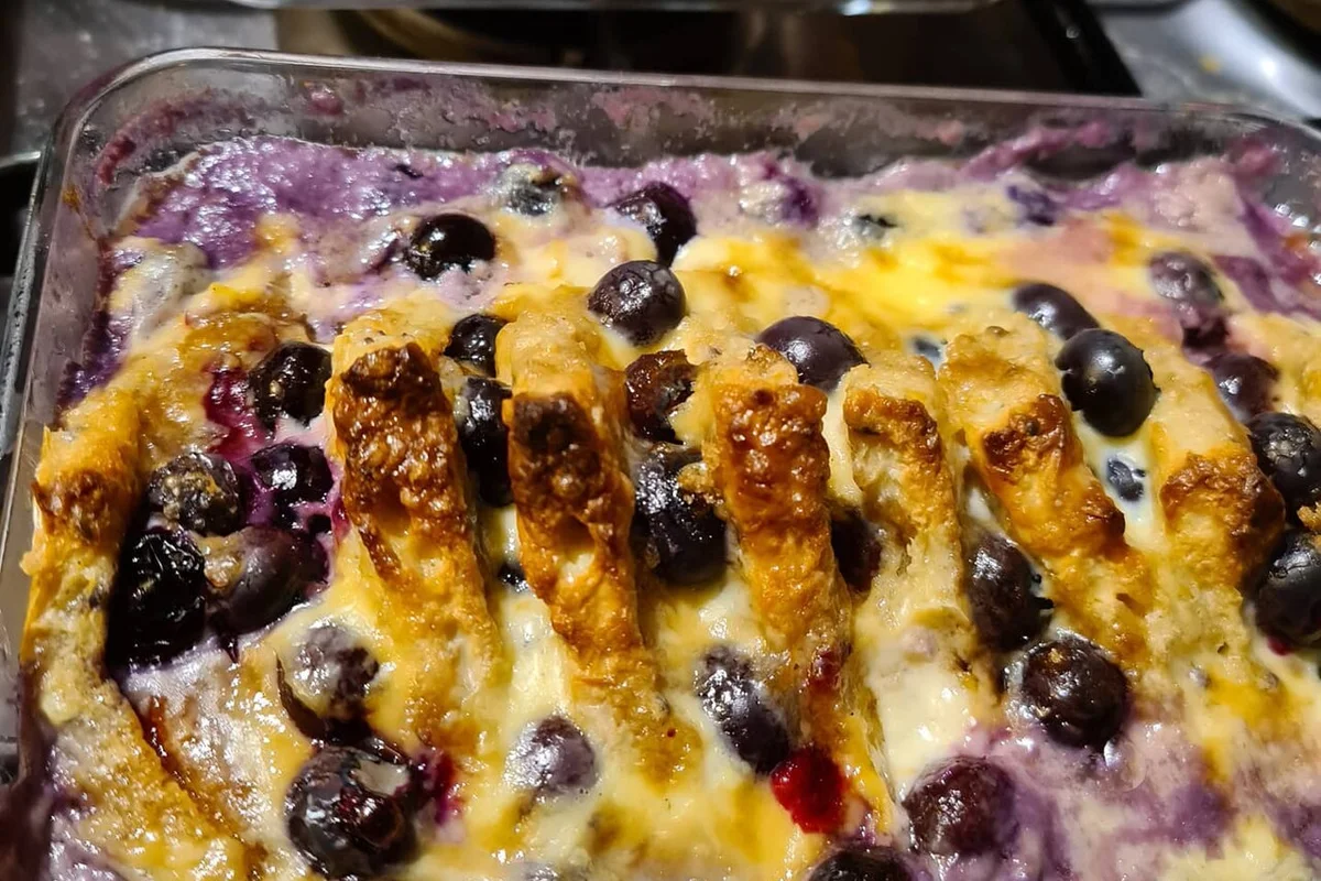 Blueberry Bread Pudding