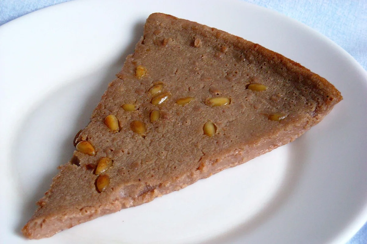 Castagnaccio (chestnut cake)