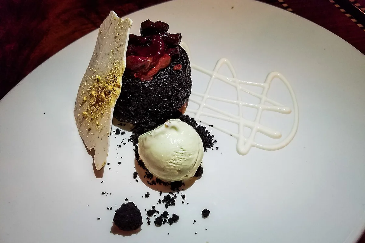 Chocolate Cherry Upside-down Cake