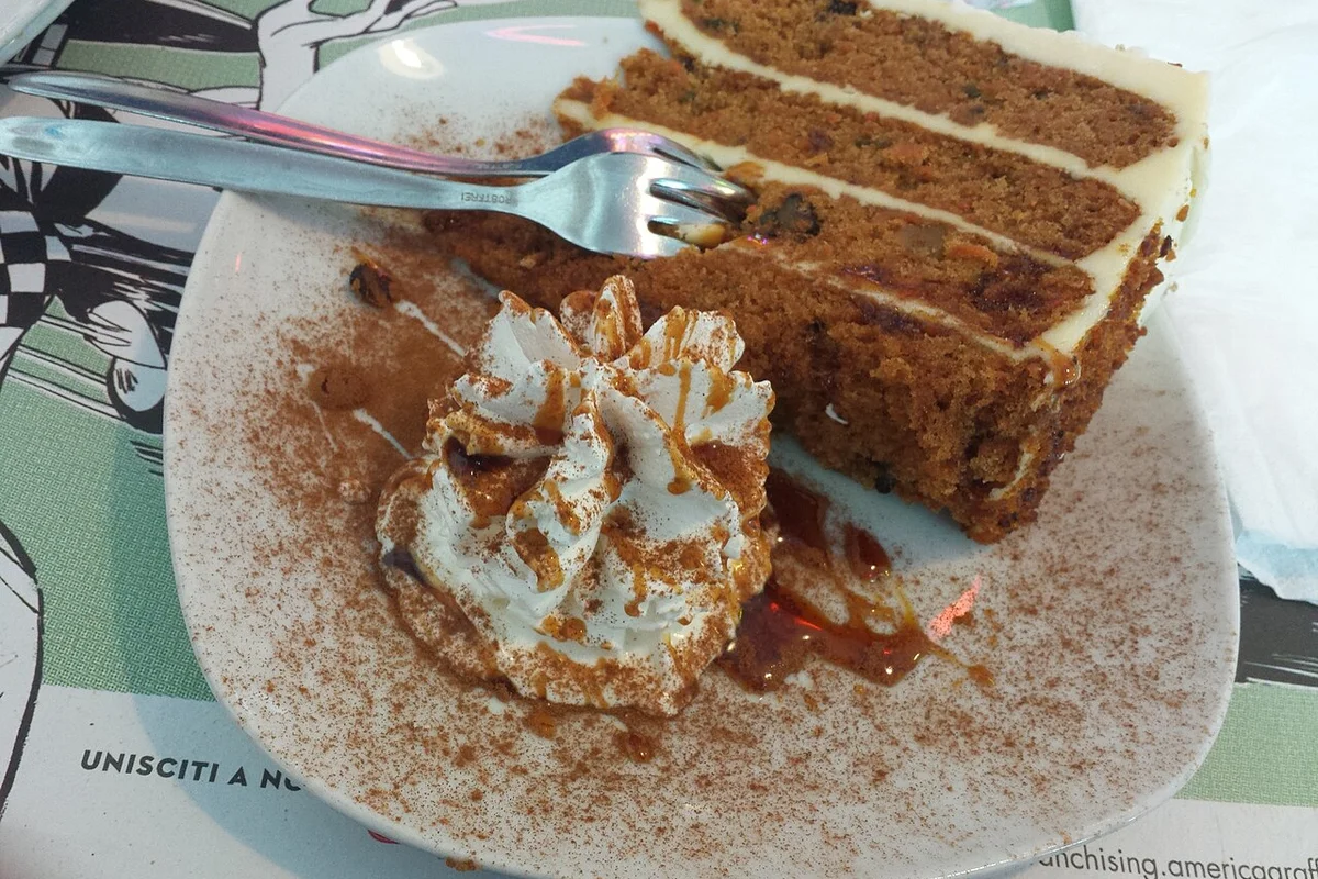 Date Layered Cake with Whipped Cream