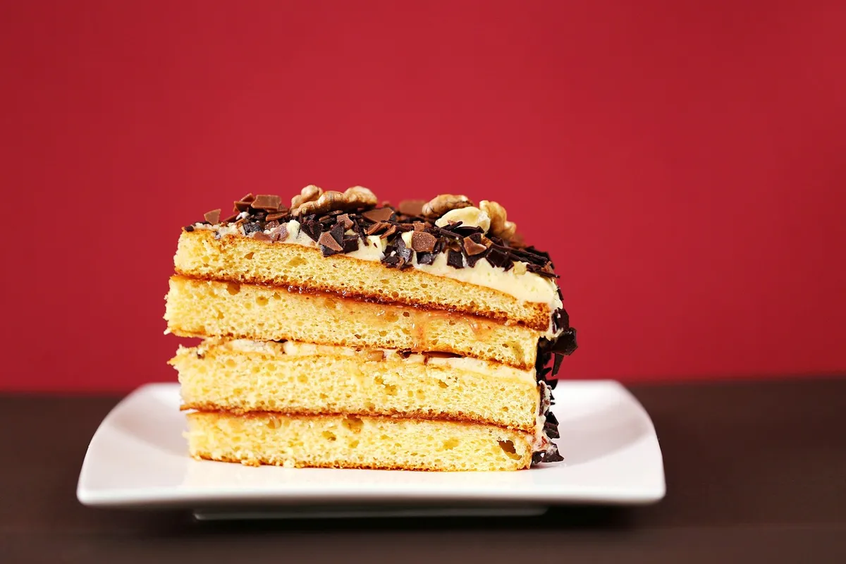 Tender Layered Cake with Marmalade