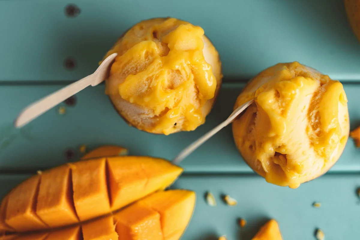 Silky Mango Ice Cream